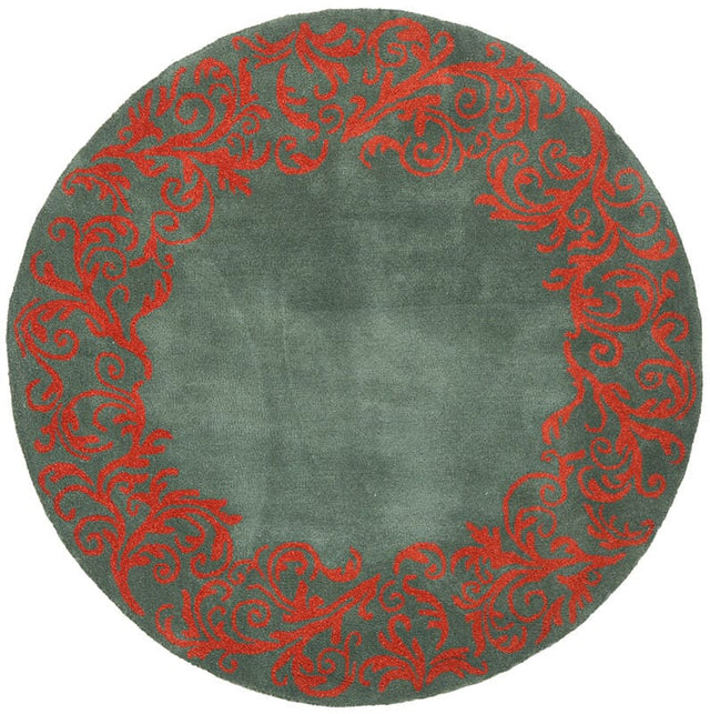 Safavieh Bella Bel350A Blue / Coral Rugs.