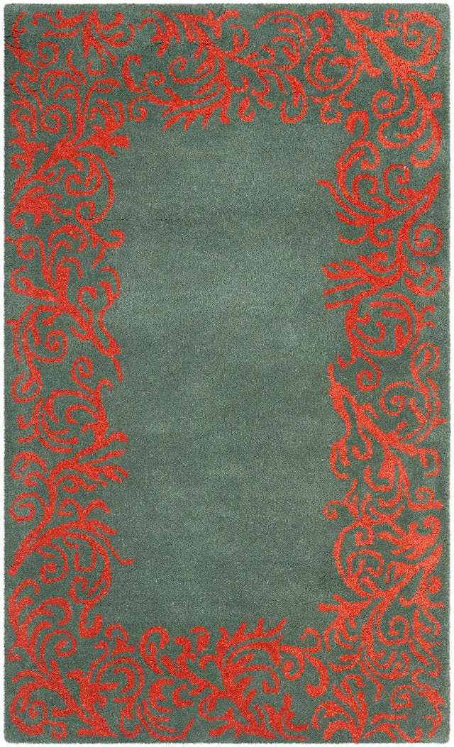 Safavieh Bella Bel350A Blue / Coral Rugs.