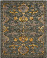 Safavieh Bella Bel671A Blue Grey / Gold Rugs.