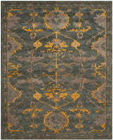 Safavieh Bella Bel671A Blue Grey / Gold Rugs.