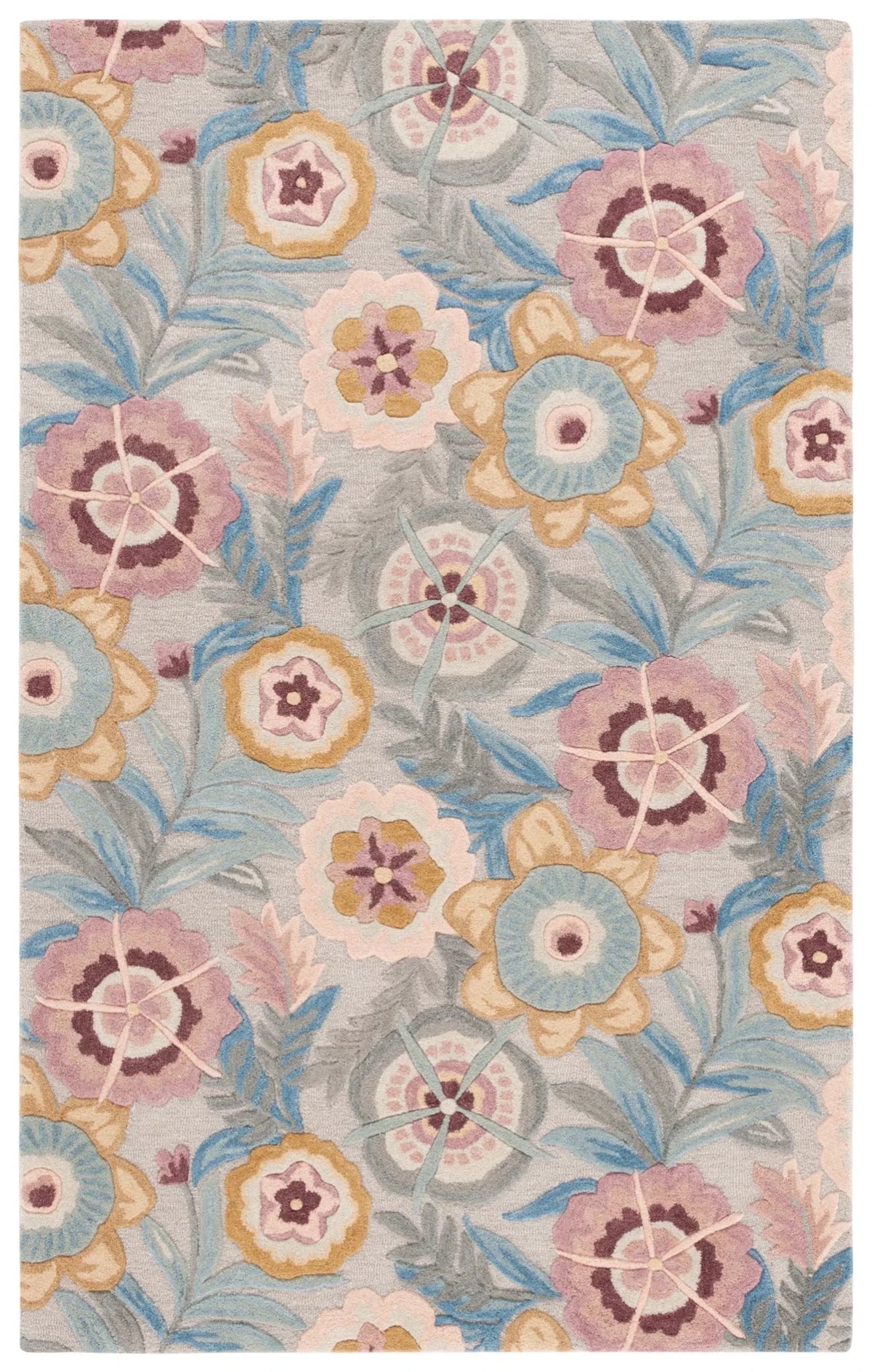 Safavieh Bellagio 4'-0" x 6'-0" Rug in Grey / Pink