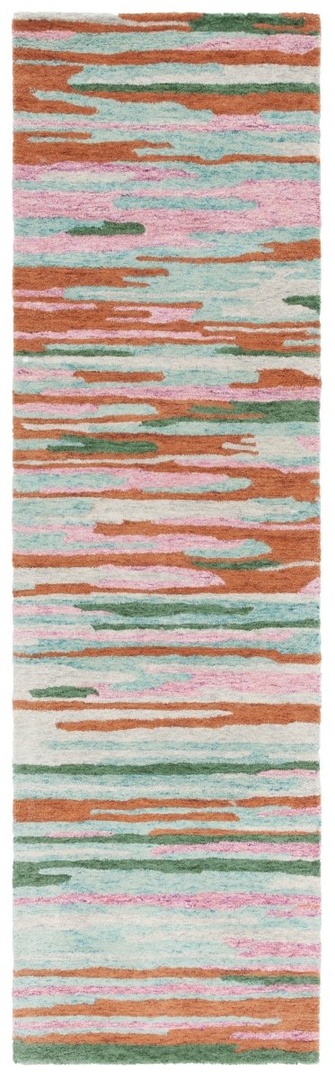 Safavieh Bellagio Blg201Y Green/Pink Rug.