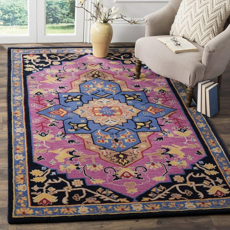 Safavieh Bellagio Blg506A Pink / Multi Rugs.