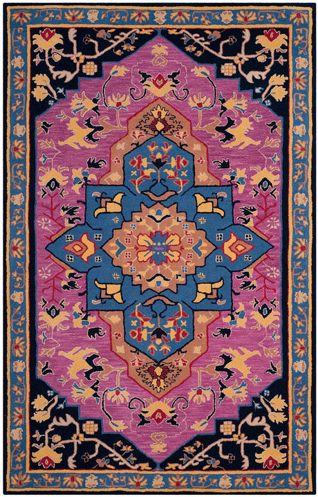 Safavieh Bellagio Blg506A Pink / Multi Rugs.