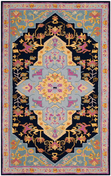 Safavieh Bellagio Blg506C Navy Blue / Multi Rugs.