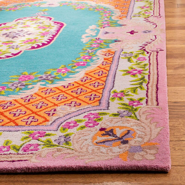 Safavieh Bellagio Blg535M Blue/Pink Rug.