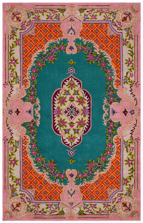 Safavieh Bellagio Blg535M Blue/Pink Rug.