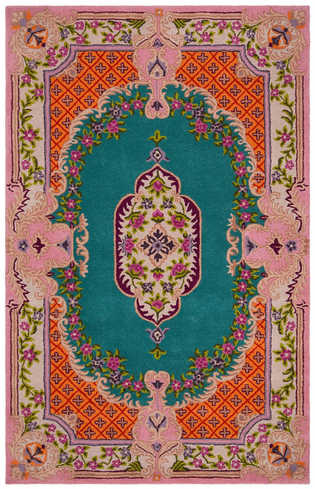 Safavieh Bellagio Blg535M Blue/Pink Rug.