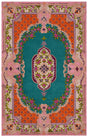 Safavieh Bellagio Blg535M Blue/Pink Rug.