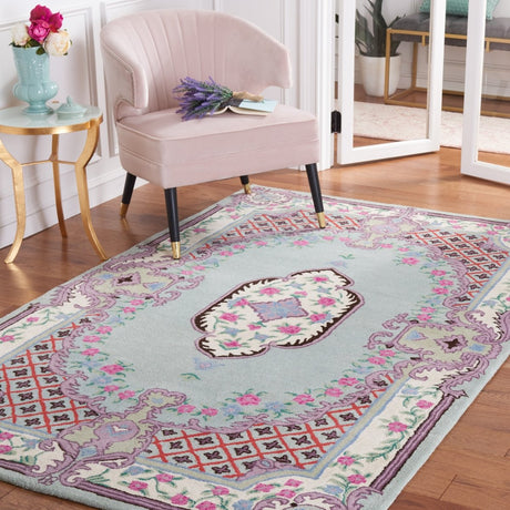Safavieh Bellagio Blg535Y Light Green/Ivory Rug.