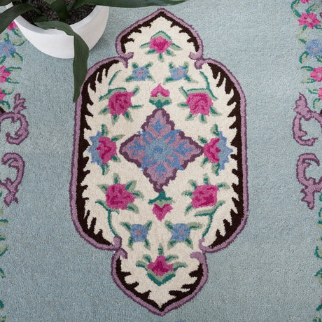 Safavieh Bellagio Blg535Y Light Green/Ivory Rug.