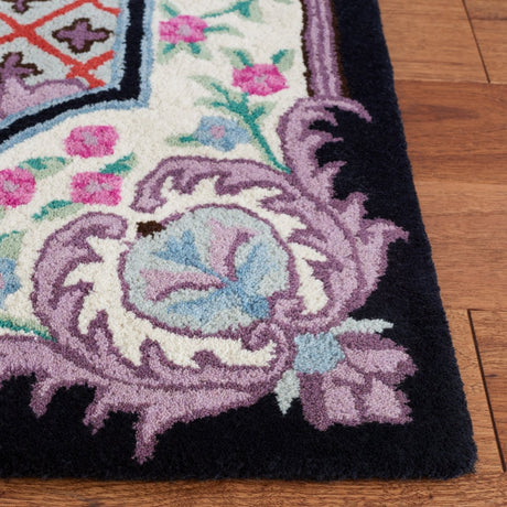 Safavieh Bellagio Blg535Z Black/Ivory Rug.