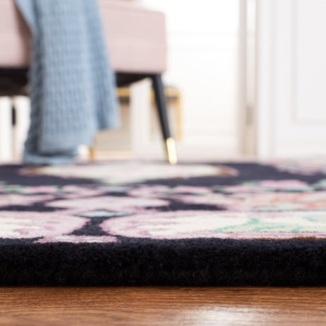 Safavieh Bellagio Blg535Z Black/Ivory Rug.