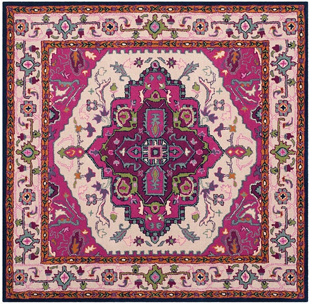 Safavieh Bellagio Blg541A Ivory / Pink Rugs.