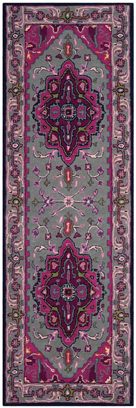 Safavieh Bellagio Blg541B Grey / Pink Rugs.