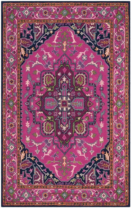 Safavieh Bellagio Blg541C Pink / Navy Rugs.