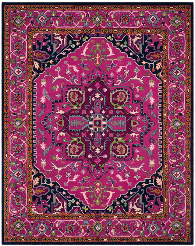 Safavieh Bellagio Blg541C Pink / Navy Rugs.