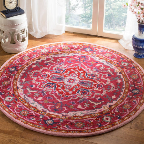 Safavieh Bellagio Blg546A Red/Pink Rug.