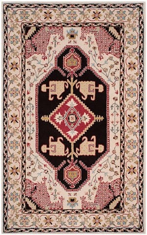 Safavieh Bellagio Blg549A Beige / Black Rugs.