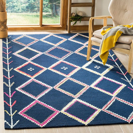 Safavieh Bellagio Blg563N Navy / Multi Rugs.