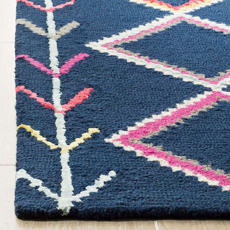 Safavieh Bellagio Blg563N Navy / Multi Rugs.