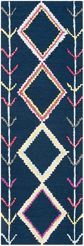 Safavieh Bellagio Blg563N Navy / Multi Rugs.