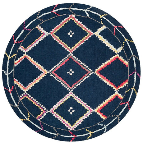 Safavieh Bellagio Blg563N Navy / Multi Rugs.