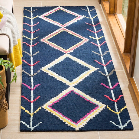 Safavieh Bellagio Blg563N Navy / Multi Rugs.