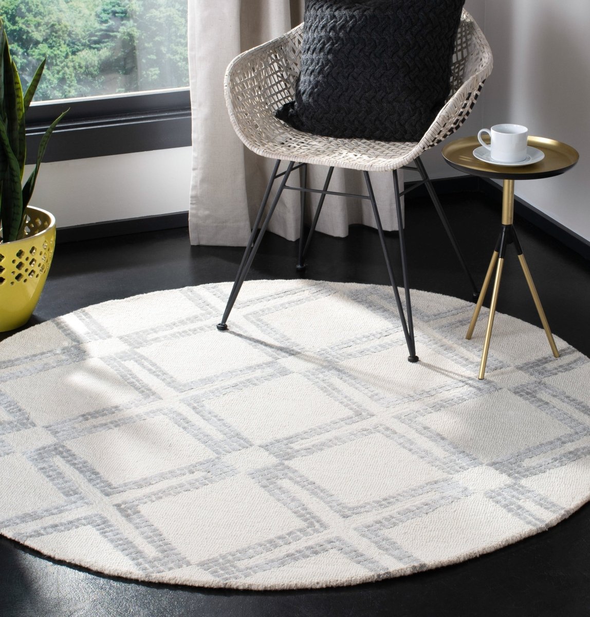Safavieh Bellagio Blg574G Ivory/Silver Rugs.