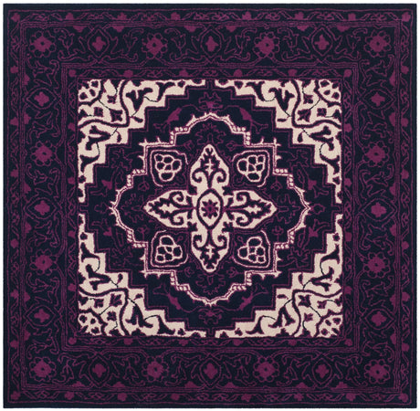 Safavieh Bellagio 5'-0" x 5'-0" Rug in Purple / Ivory