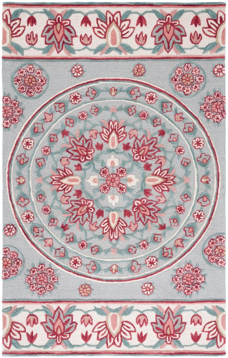 Safavieh Bellagio Blg601G Light Grey/Ivory Rug.