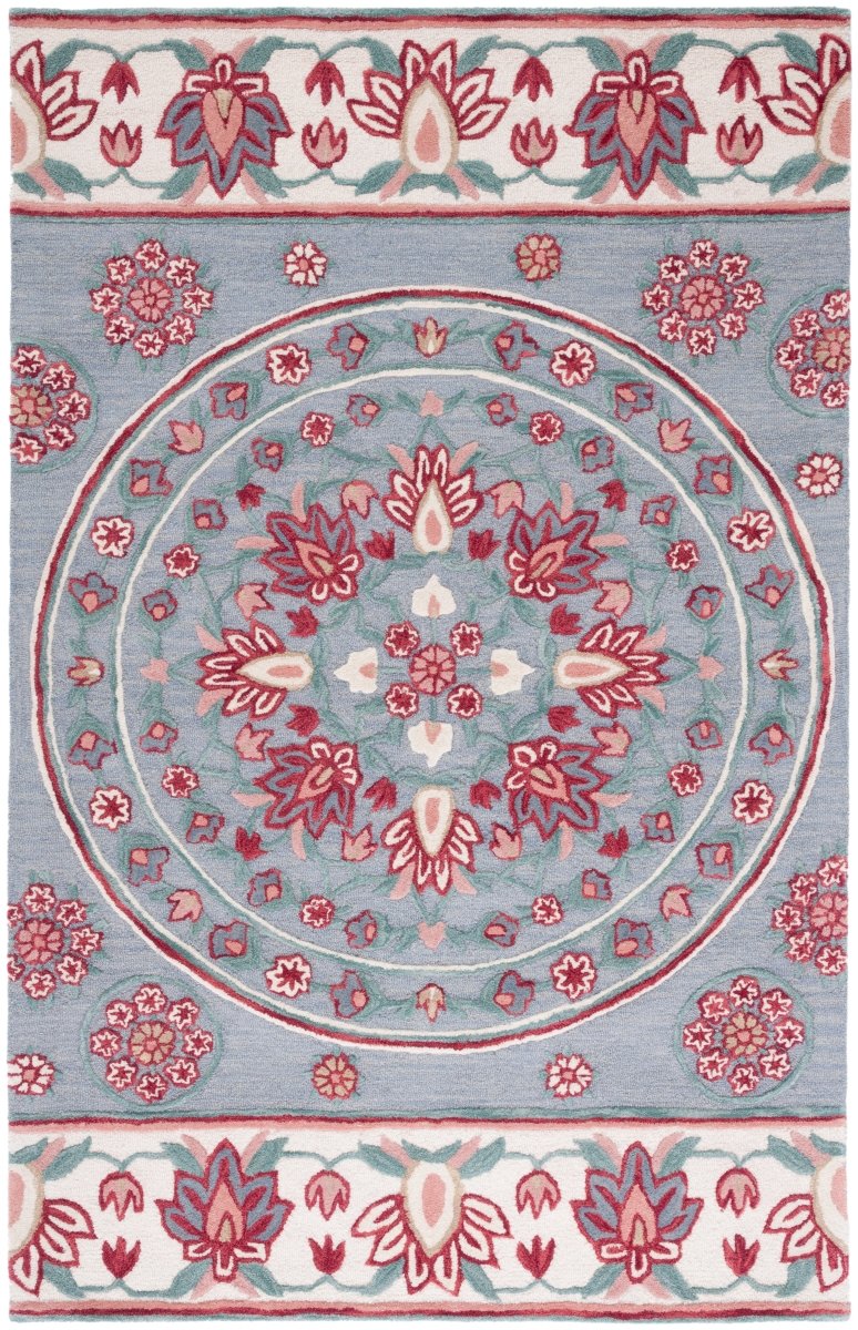 Safavieh Bellagio Blg601H Dark Grey/Ivory Rug.