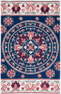 Safavieh Bellagio Blg601N Navy/Ivory Rug.