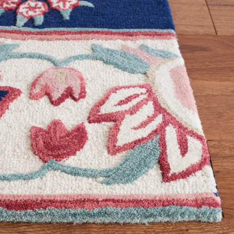 Safavieh Bellagio Blg601N Navy/Ivory Rug.