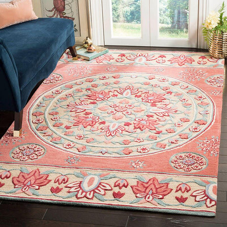 Safavieh Bellagio Blg601Q Red / Beige Rugs.