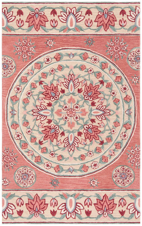 Safavieh Bellagio Blg601Q Red / Beige Rugs.