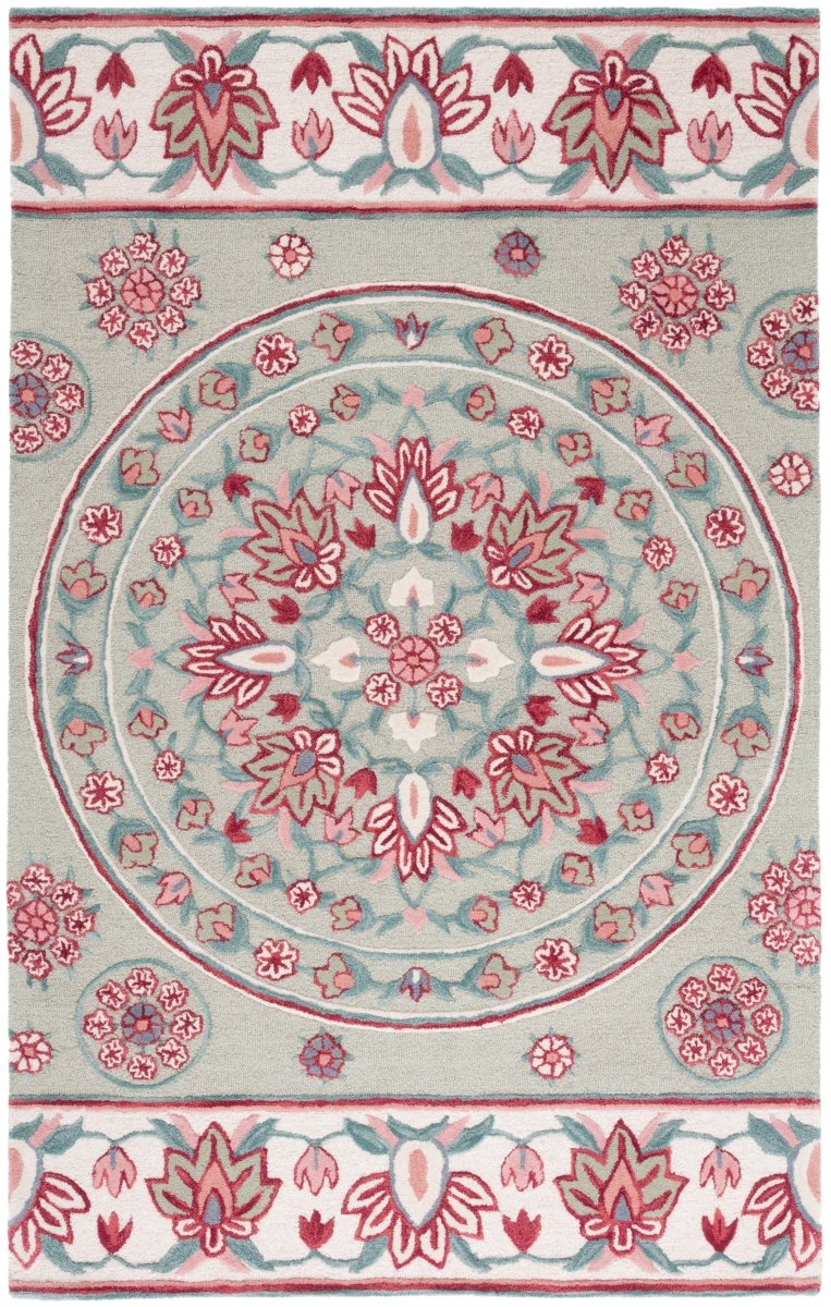Safavieh Bellagio Blg601W Sage/Ivory Rug.