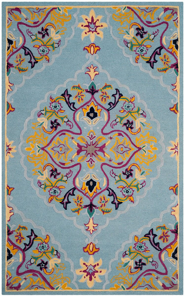 Safavieh Bellagio Blg605B Light Blue / Multi Rugs.