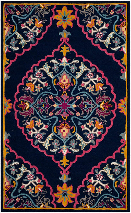 Safavieh Bellagio Blg605C Navy Blue / Multi Rugs.