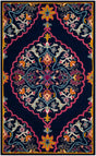 Safavieh Bellagio Blg605C Navy Blue / Multi Rugs.