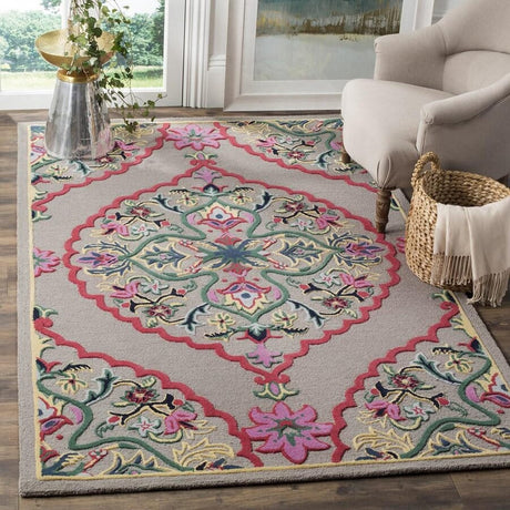 Safavieh Bellagio Blg605D Dark Grey/Multi Rug.