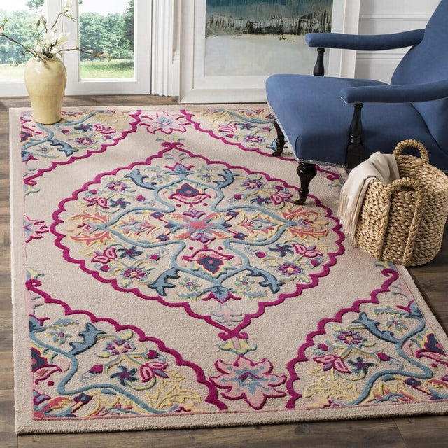 Safavieh Bellagio Blg605E Light Pink/Multi Rug.