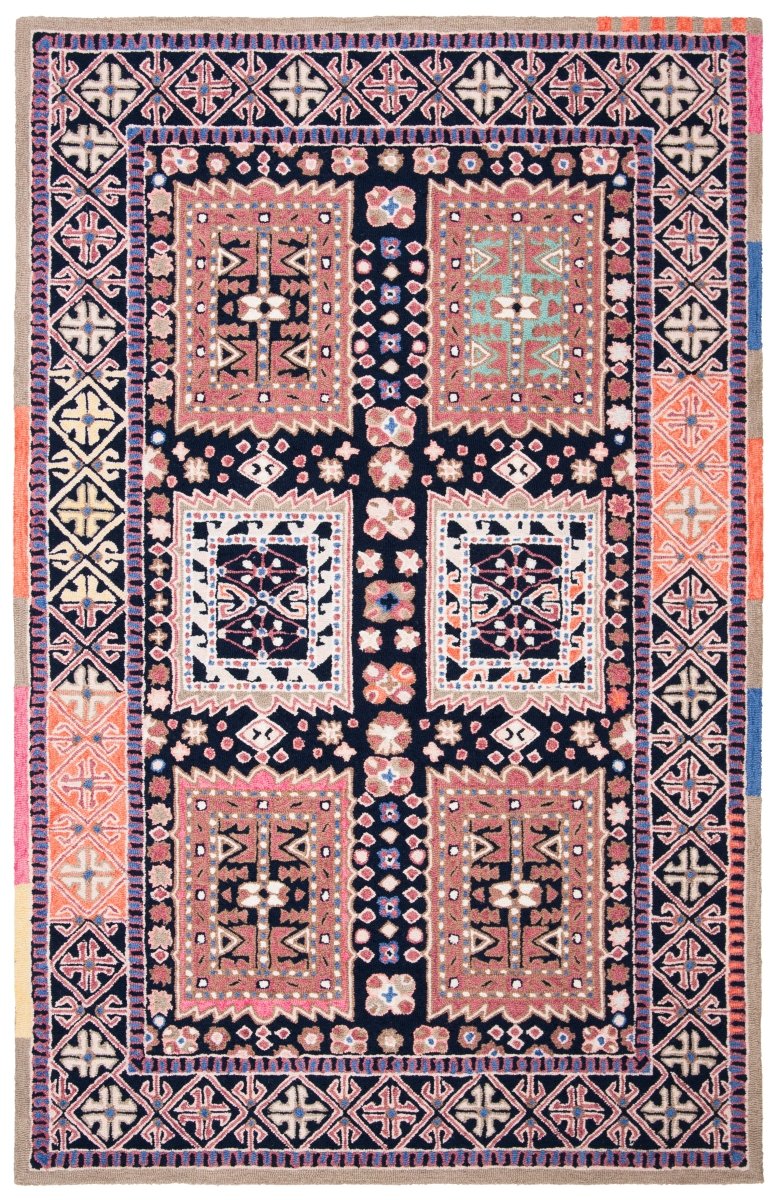 Safavieh Bellagio Blg609Z Black/Navy Rugs.