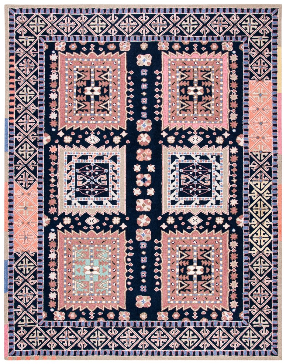Safavieh Bellagio Blg609Z Black/Navy Rugs.