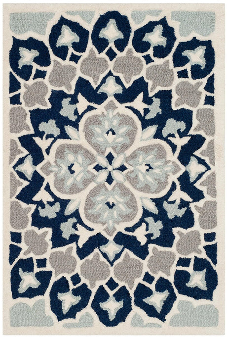 Safavieh Bellagio Blg610C Navy Blue / Ivory Rugs.