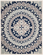 Safavieh Bellagio Blg610C Navy Blue / Ivory Rugs.