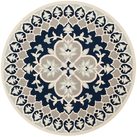 Safavieh Bellagio Blg610C Navy Blue / Ivory Rugs.