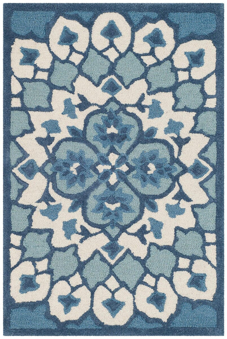 Safavieh Bellagio Blg610G Ivory / Blue Rugs.