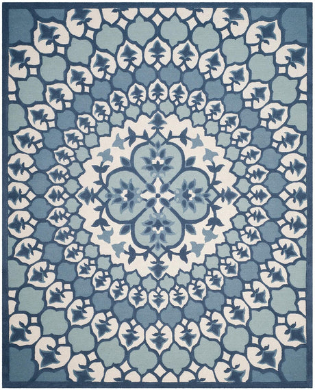 Safavieh Bellagio Blg610G Ivory / Blue Rugs.