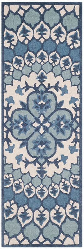 Safavieh Bellagio Blg610G Ivory / Blue Rugs.